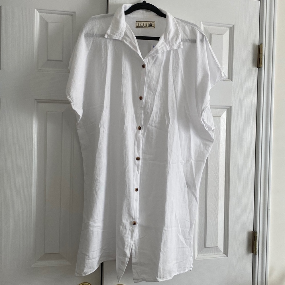 White summer dress / cover up
